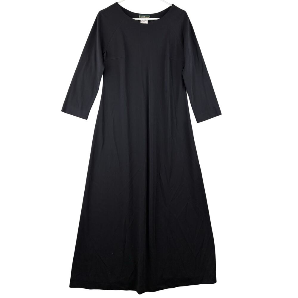 Harve Benard Maxi Sheath Dress Women's 6 Solid Black Professional Choir Concert